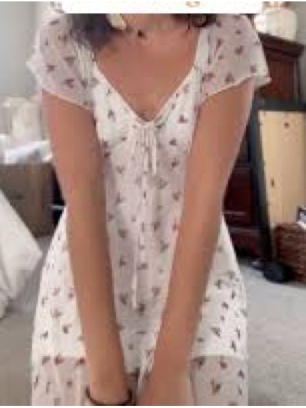 See You Monday Floral Cream Top